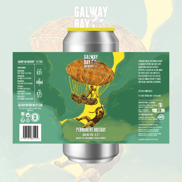 Galway Bay CAN Permanent Holiday NZ IPA 6.2% 12x440ml