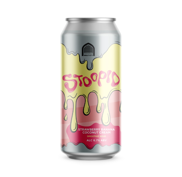 Vault City CAN Stoopid S'berry Banana Smoothie Sour 6.7% 12x440ml