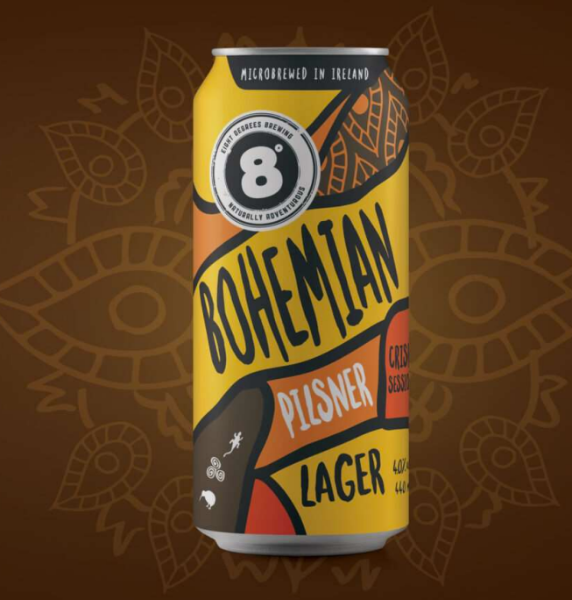 8 Degrees CAN Bohemian Pilsner 4.0% 24x440ml