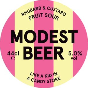Modest Beer KEG Rhubarb & Custard Fruit Sour 5.0% 30LTR (KK)