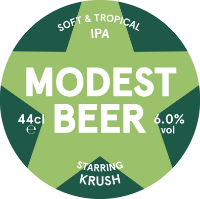 Modest Beer KEG Soft & Tropical Krush IPA 6.0% 30LTR (KK)