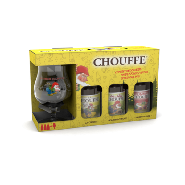 La Chouffe 3 Bottle 3x330ml Glass Gift Pack x 6