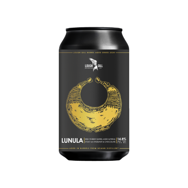 Lough Gill CAN Lunula Irish Whiskey BA Imp Stout 14.8% 12x330ml