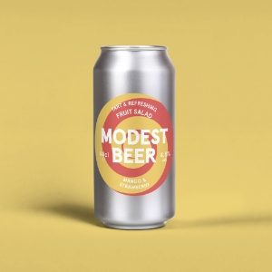 Modest Beer CAN Fruit Salad Mango & Strawberry 4.8% 24x440ml