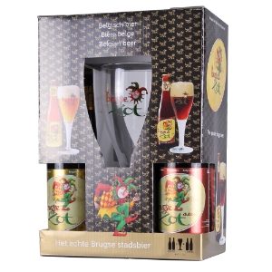 Bruges Zot 4 Bottle Glass Gift Pk x 6