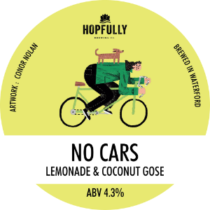 Hopfully KEG No Cars Lemonade & Coconut Gose 4.3% 30LTR (KK)