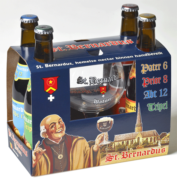 St Bernardus 4 Bottle Glass Pk x 6