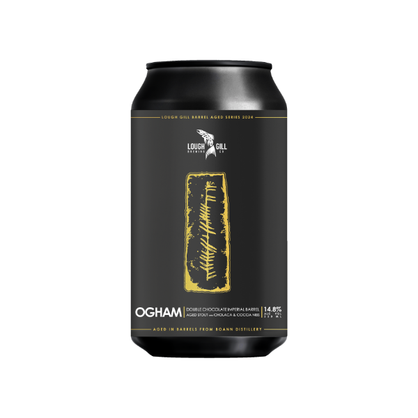 Lough Gill CAN Ogham Double Choc BA Imp Oatmeal Stout 14.8% 12x330ml